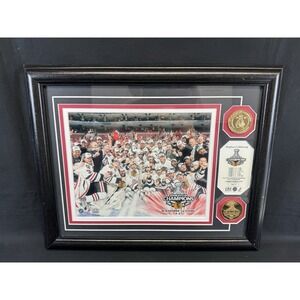 Chicago Blackhawks Stanley Cup Champions 2010 Highland Mint Framed Picture